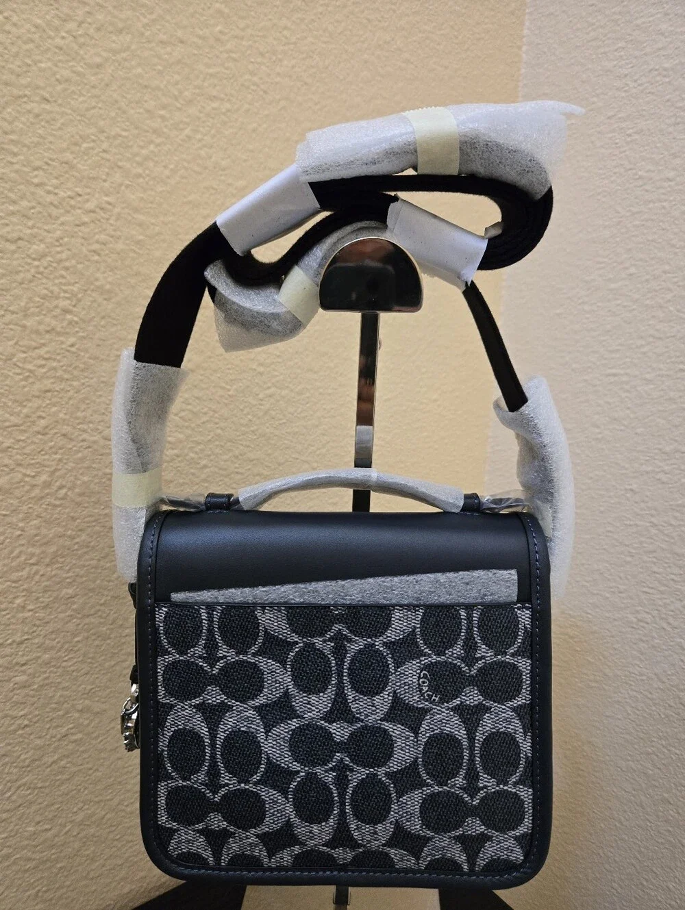Coach Racer Crossbody Bag In Signature Canvas With Charms